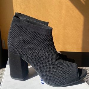 Booties with a peep toe